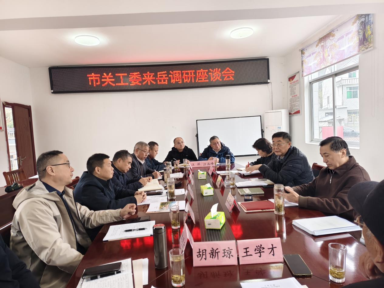 安庆市关工委来岳开展走访调研工作